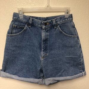 Lee vintage high waisted denim shorts